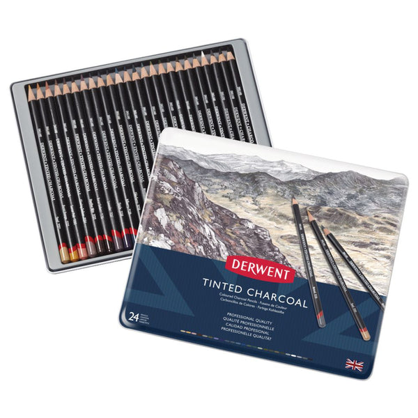 Derwent Tinted Charcoal Set of 24